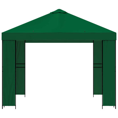 Gazebo 3 x 3 m Green Polyester and Steel 190 gsm