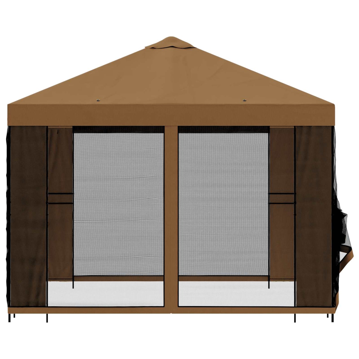 Garden Gazebo with Sidewalls 3 x 3 m Beige Polyester and Steel