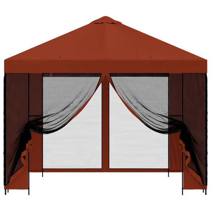 Garden Gazebo with Sidewalls 3 x 3 m Terracotta