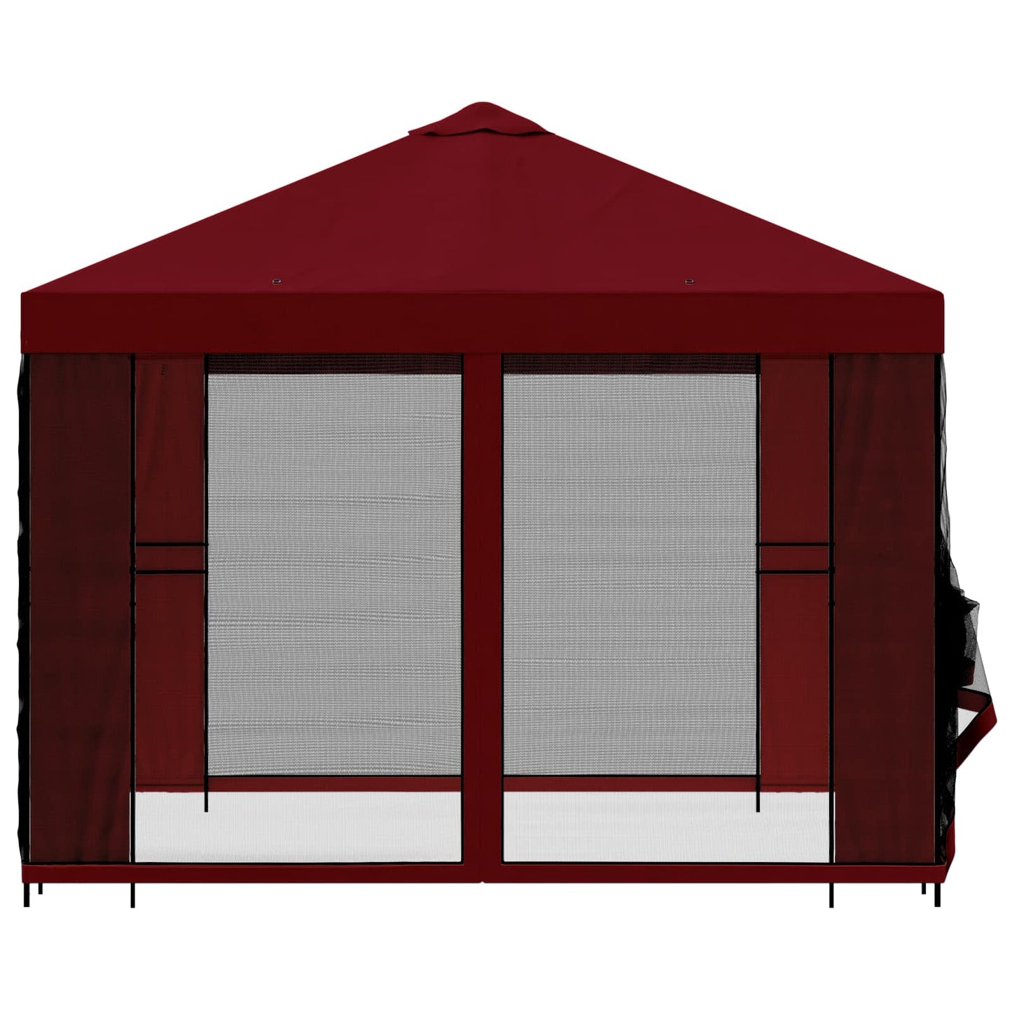 Garden Gazebo with Sidewalls 3 x 3 m Burgundy