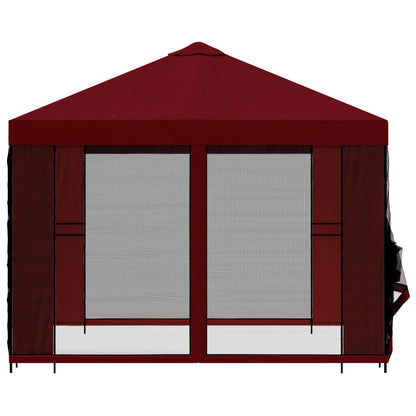 Garden Gazebo with Sidewalls 3 x 3 m Burgundy