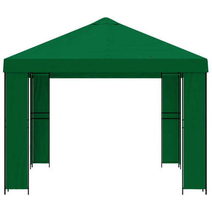 Gazebo 4 x 3 m Green Polyester and Steel 190 gsm
