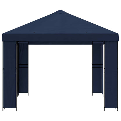 Gazebo 4 x 3 m Blue Polyester and Steel 190 gsm