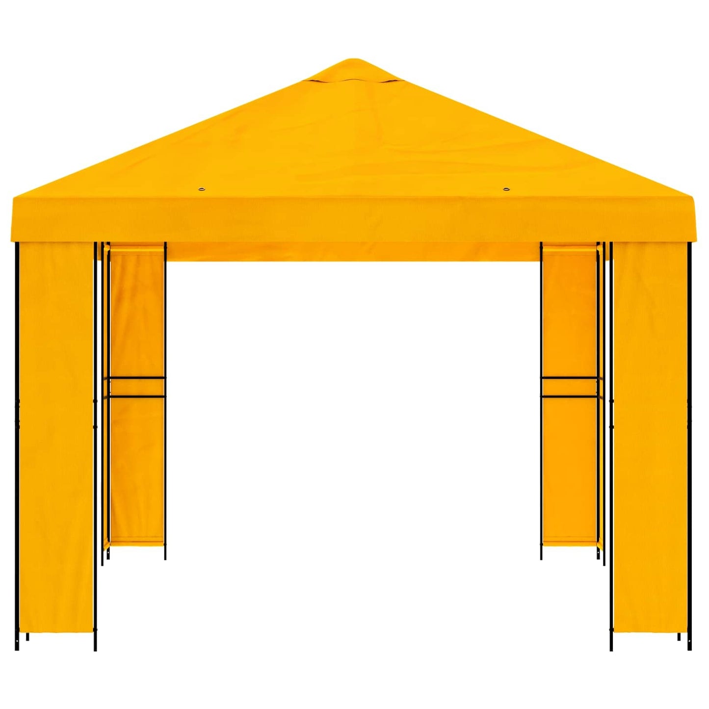Gazebo 4 x 3 m Yellow Polyester and Steel 190 gsm