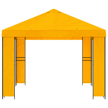 Gazebo 4 x 3 m Yellow Polyester and Steel 190 gsm