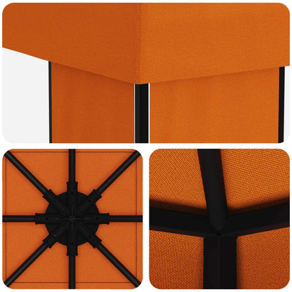 Gazebo 4 x 3 m Orange Polyester and Steel 190 gsm