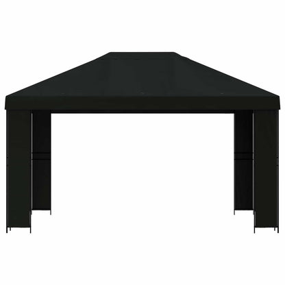 Gazebo 4 x 3 m Black Polyester and Steel 190 gsm
