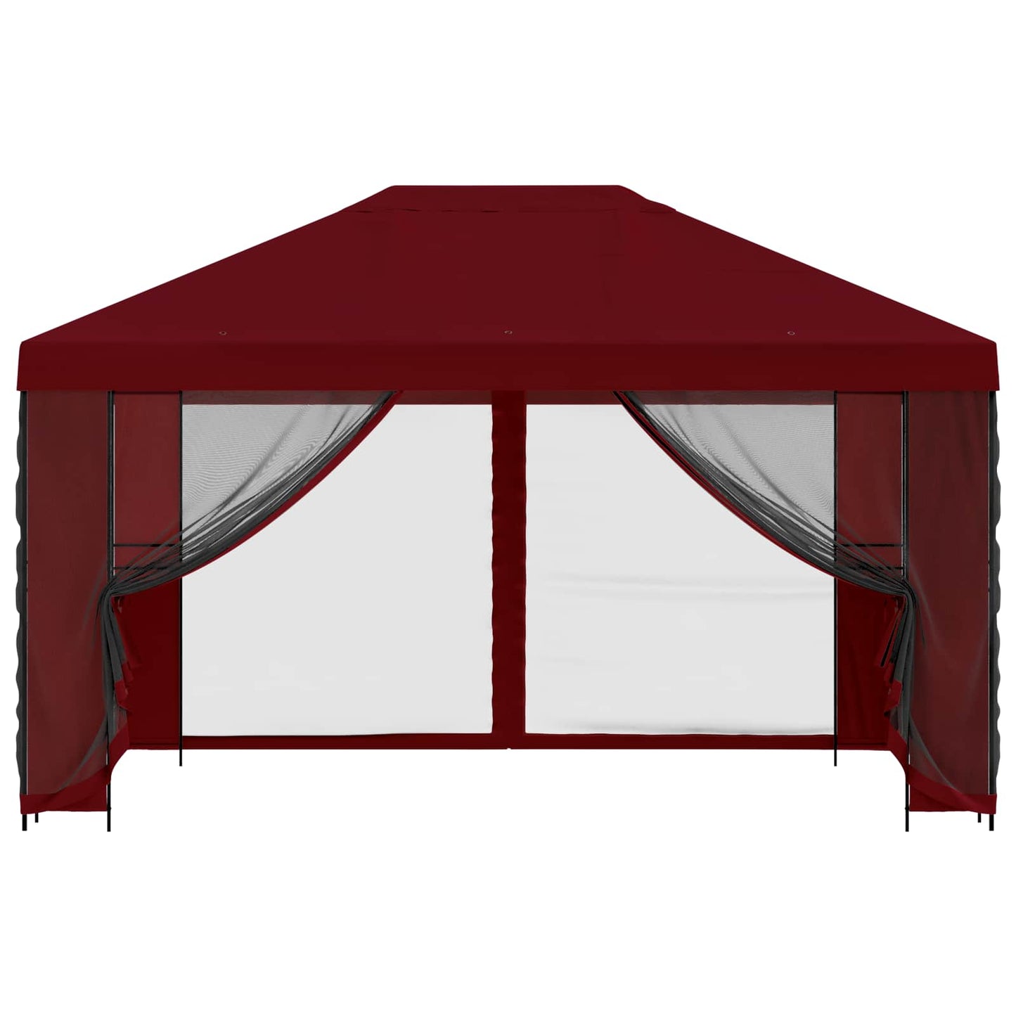 Garden Gazebo with Sidewalls 4 x 3 m Burgundy