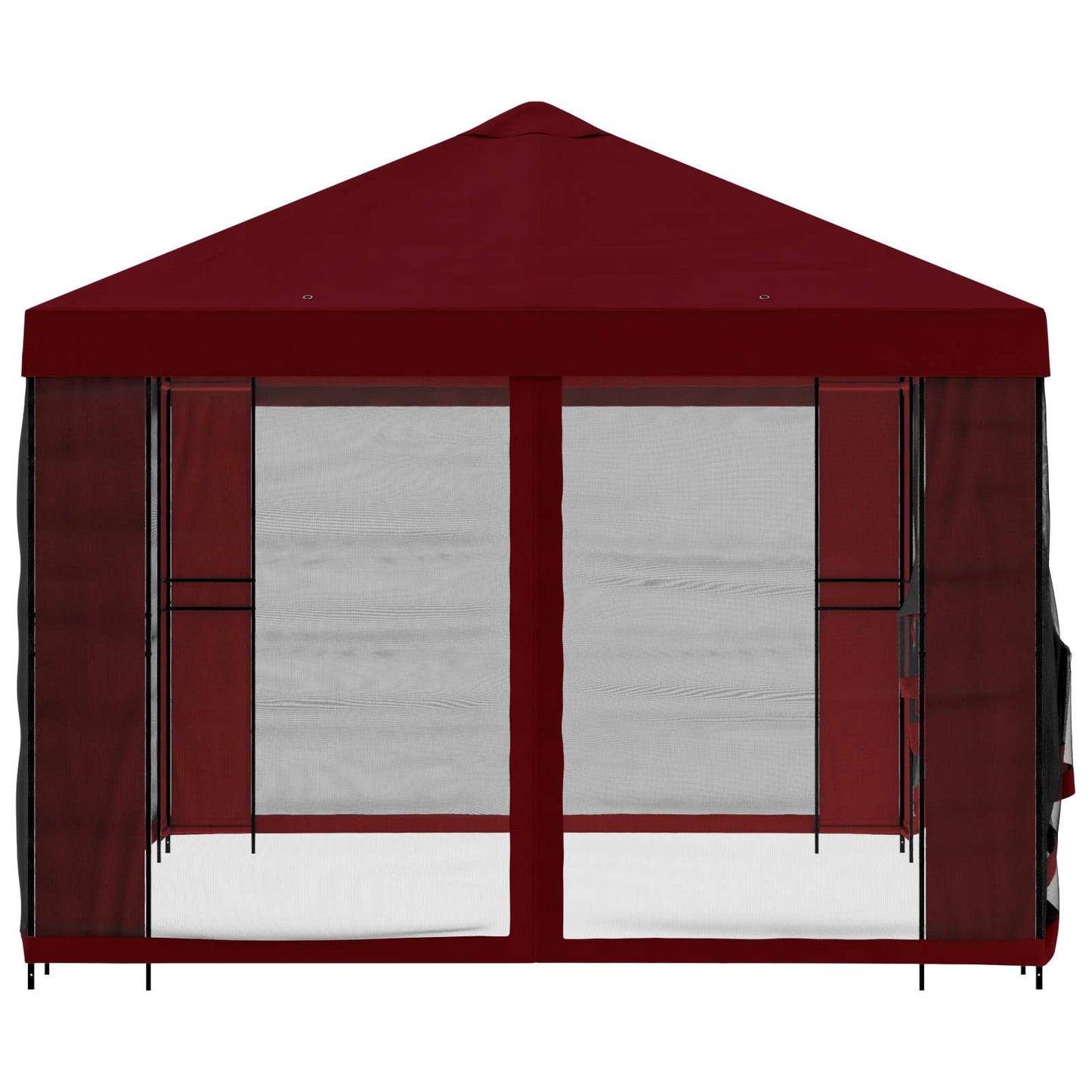 Garden Gazebo with Sidewalls 4 x 3 m Burgundy