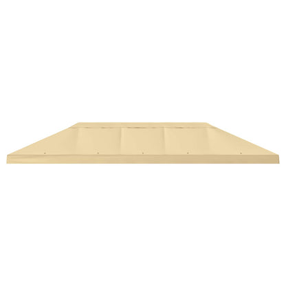 Gazebo Canopy Cover 6 x 3 m Cream Polyester 190