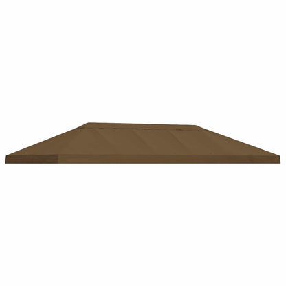 Gazebo Canopy Cover 6 x 3 m Taupe Polyester 190