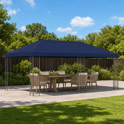 Gazebo Canopy Cover 6 x 3 m Blue Polyester 190