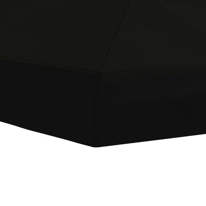 Gazebo Canopy Cover 6 x 3 m Black Polyester 190