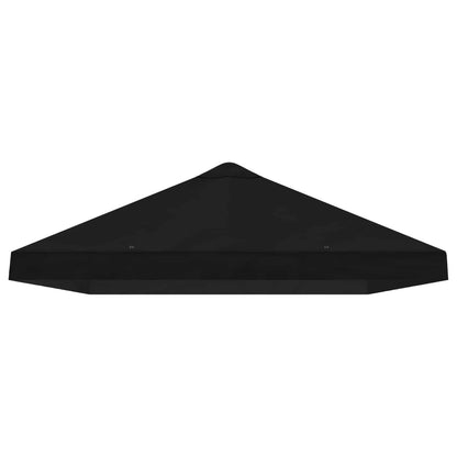 Gazebo Canopy Cover 6 x 3 m Black Polyester 190