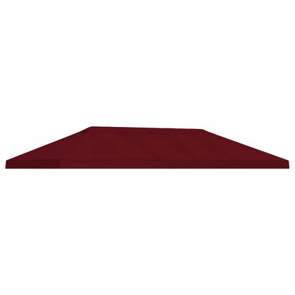 Gazebo Canopy Cover 6 x 3 m Burgundy Polyester 190