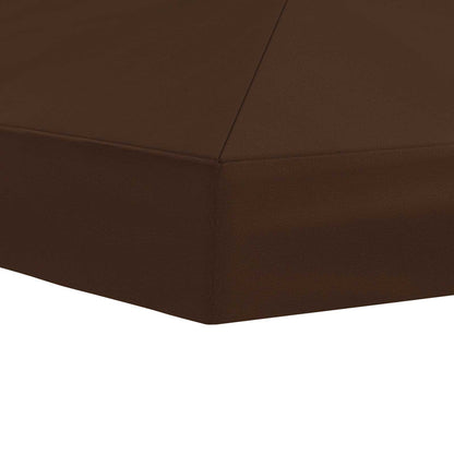 Gazebo Canopy Cover 6 x 3 m Brown Polyester 190