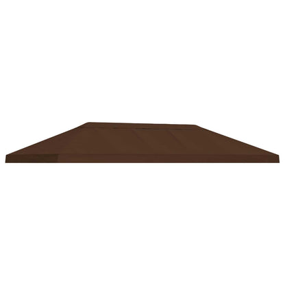 Gazebo Canopy Cover 6 x 3 m Brown Polyester 190