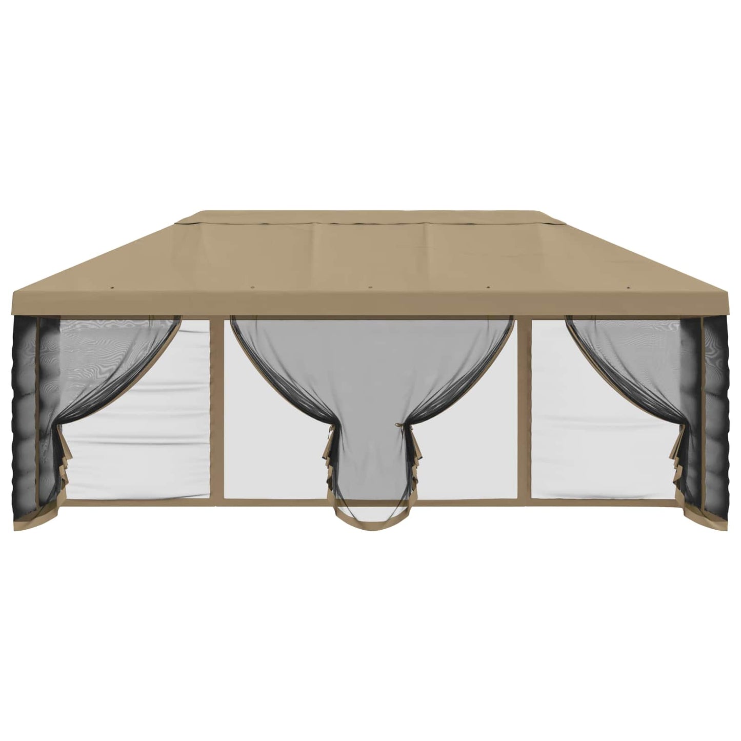 Gazebo Cover with Sidewalls 6 x 3 m Beige Polyester 190