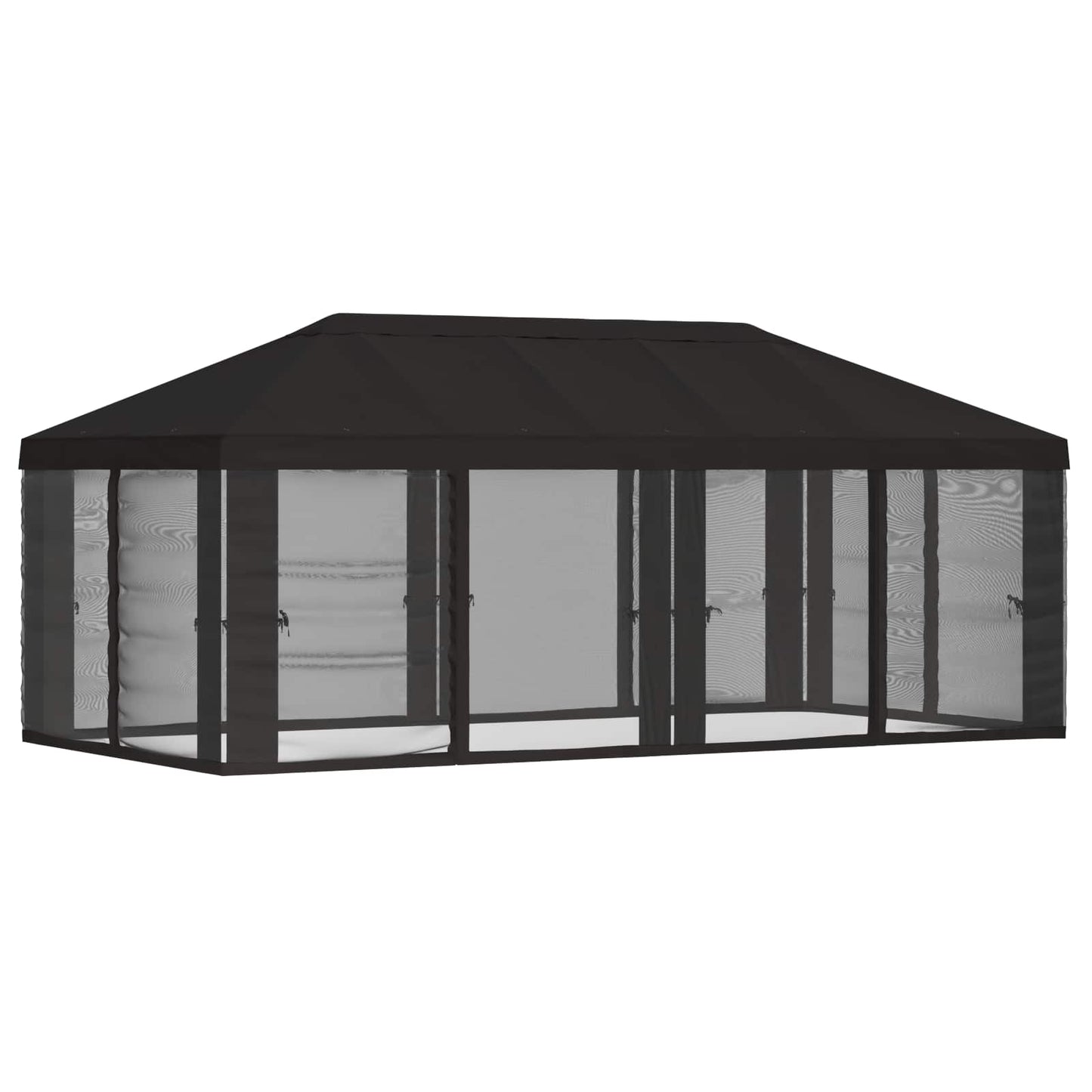 Gazebo Cover with Sidewalls 6 x 3 m Anthracite Polyester 190