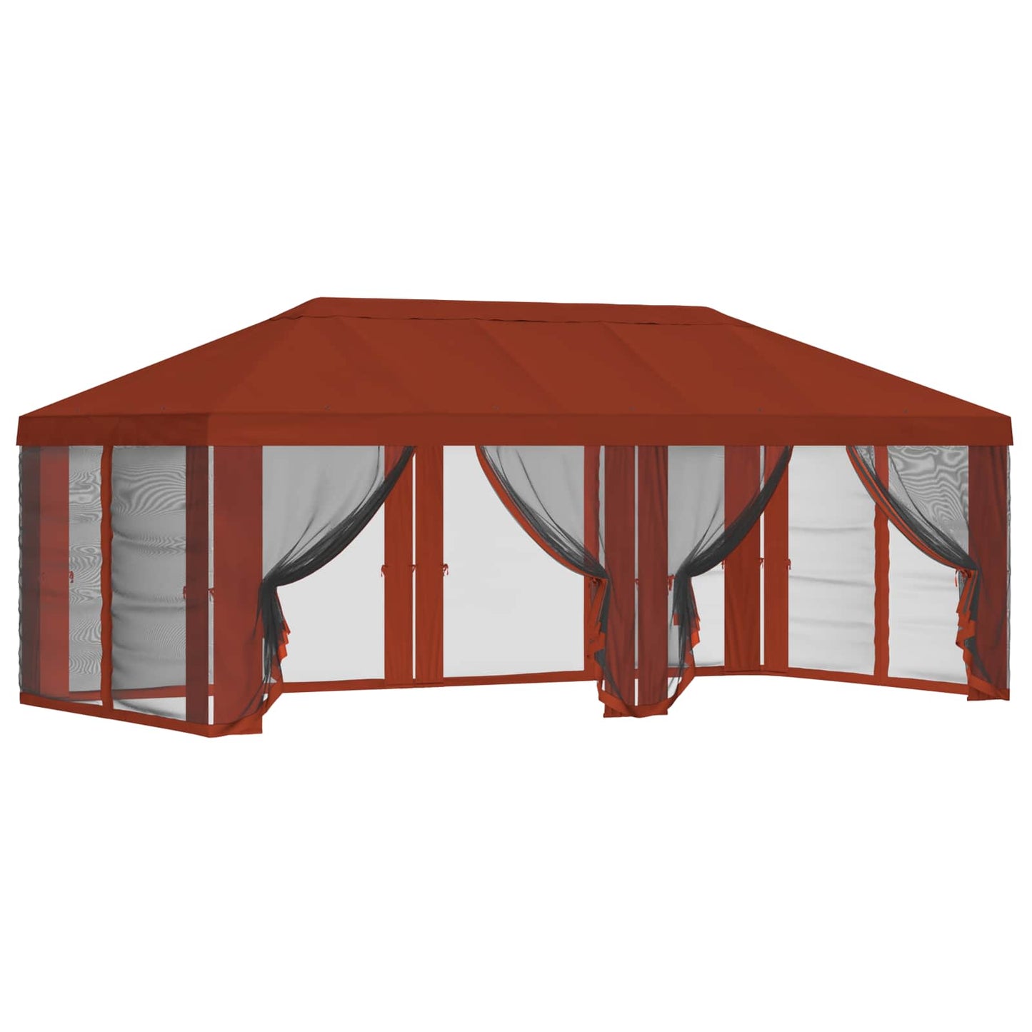 Gazebo Cover with Sidewalls 6 x 3 m Terracotta Polyester 190