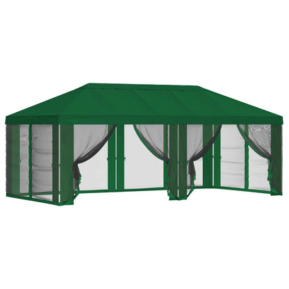 Gazebo Cover with Sidewalls 6 x 3 m Green Polyester 190