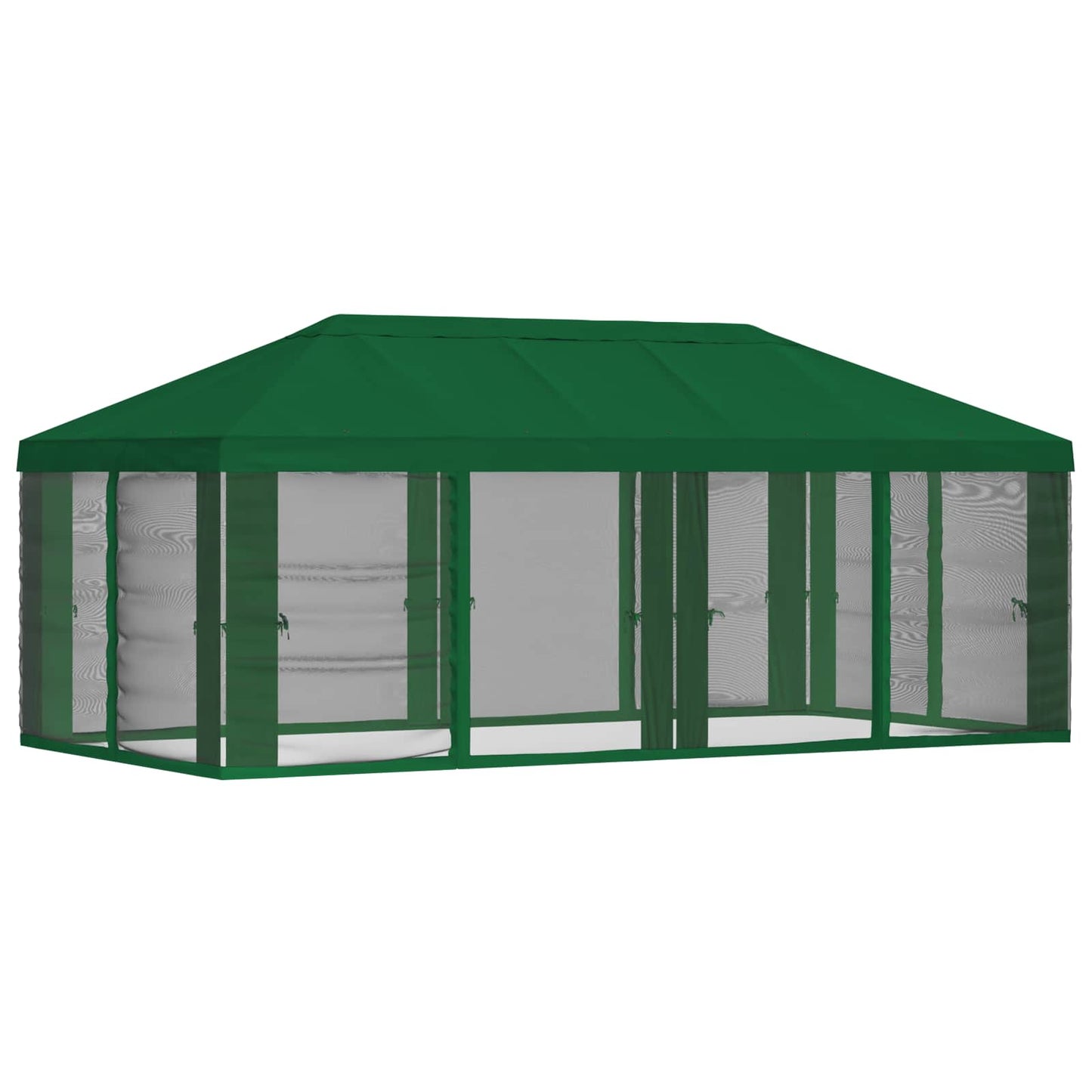 Gazebo Cover with Sidewalls 6 x 3 m Green Polyester 190