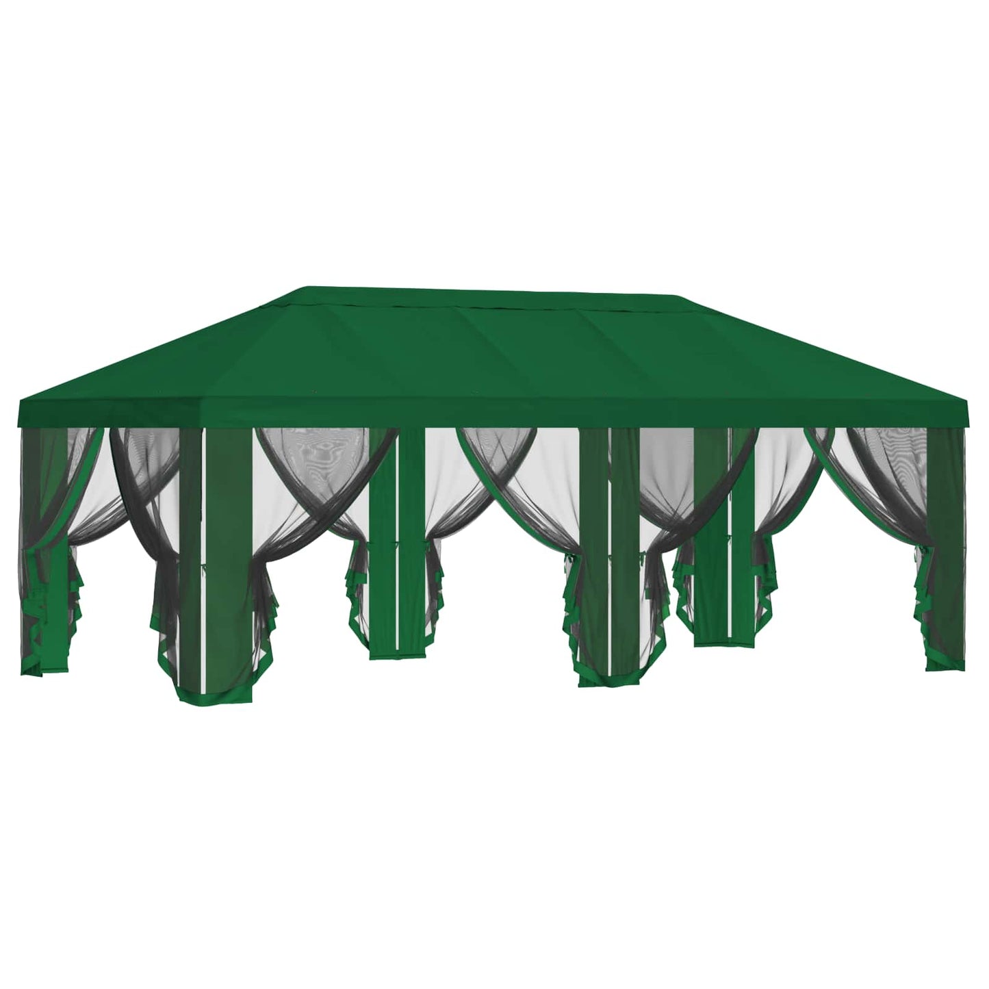 Gazebo Cover with Sidewalls 6 x 3 m Green Polyester 190