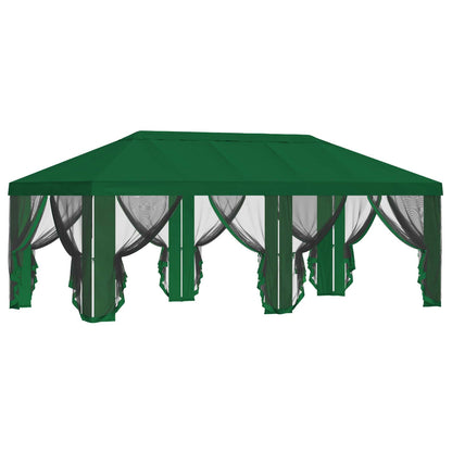 Gazebo Cover with Sidewalls 6 x 3 m Green Polyester 190