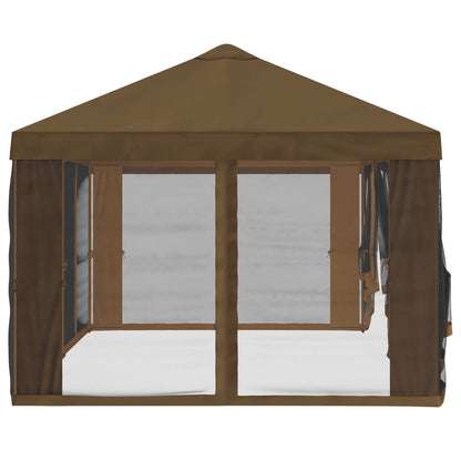 Gazebo Cover with Sidewalls 6 x 3 m Taupe Polyester 190
