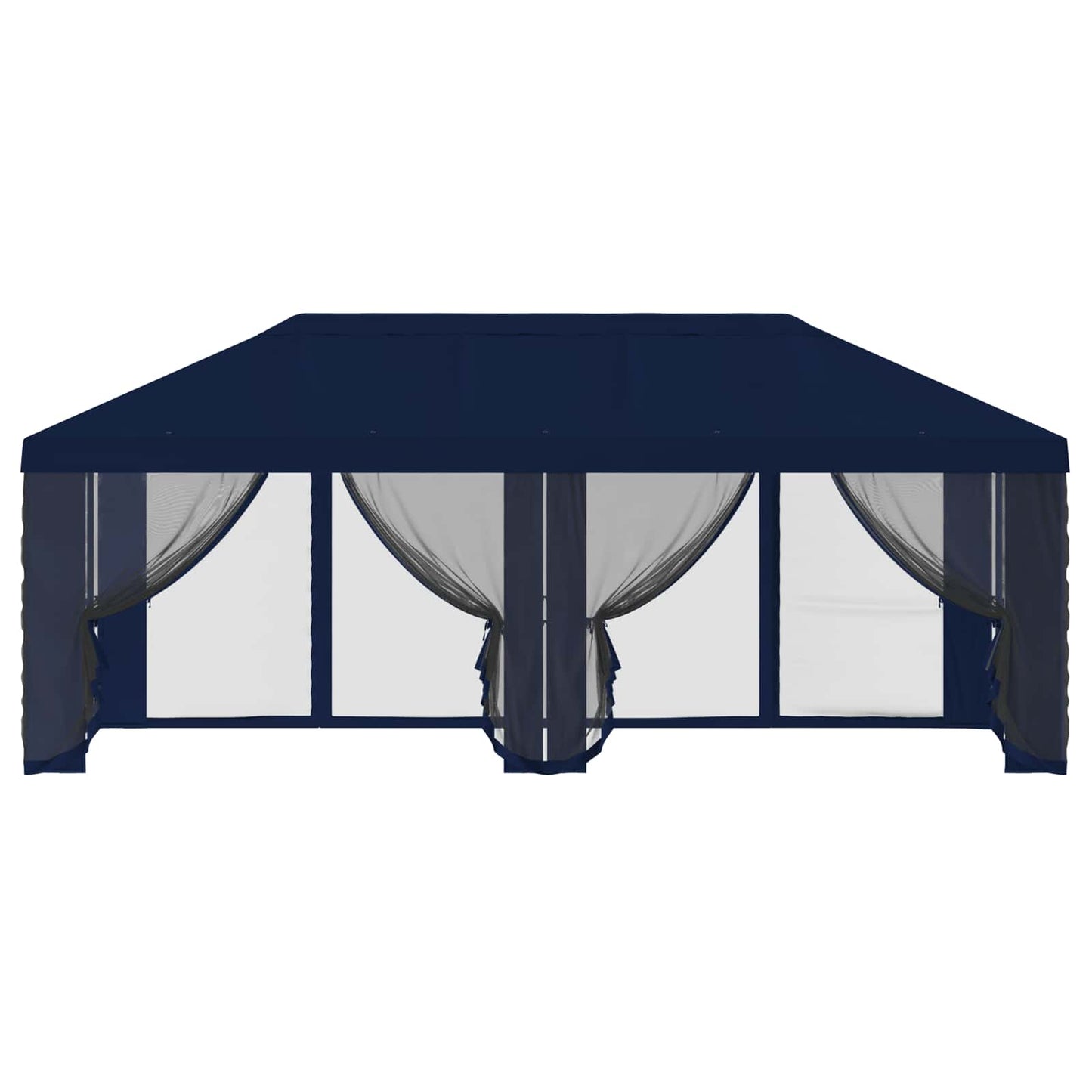 Gazebo Cover with Sidewalls 6 x 3 m Blue Polyester 190