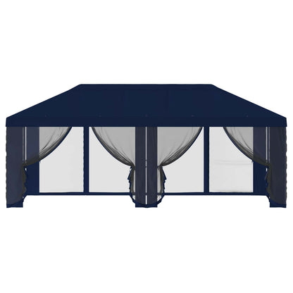 Gazebo Cover with Sidewalls 6 x 3 m Blue Polyester 190