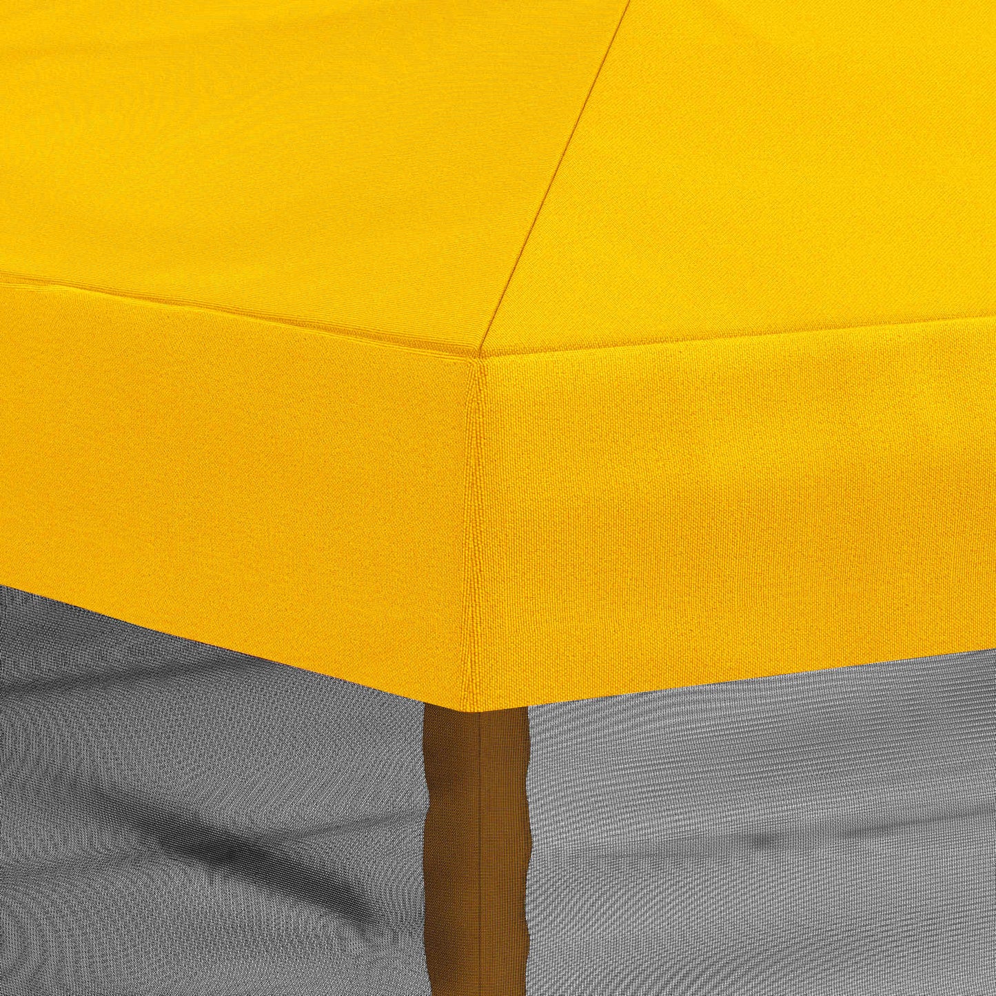 Gazebo Cover with Sidewalls 6 x 3 m Yellow Polyester 190
