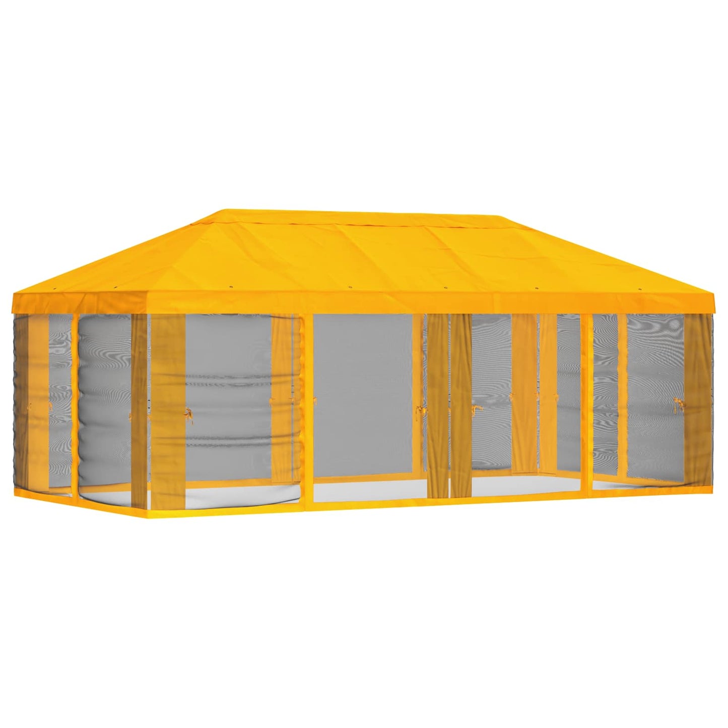 Gazebo Cover with Sidewalls 6 x 3 m Yellow Polyester 190
