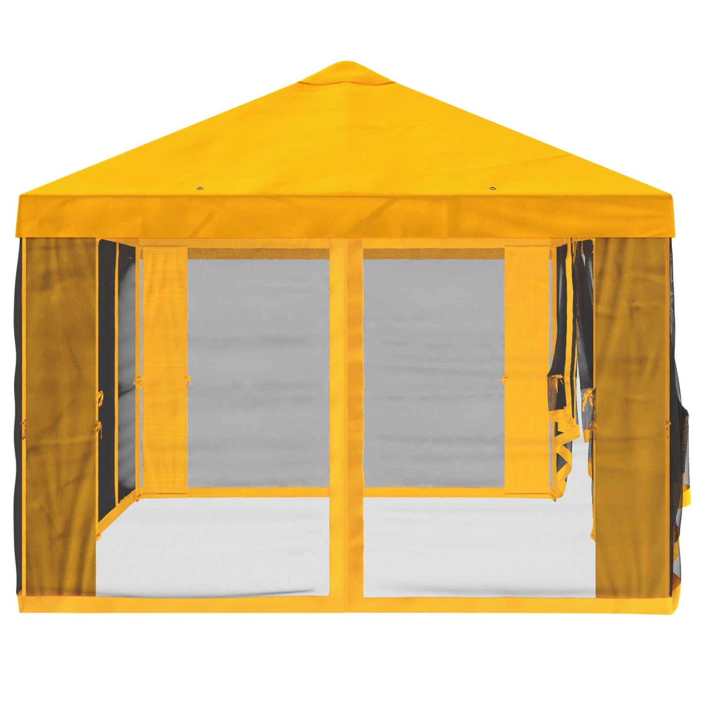 Gazebo Cover with Sidewalls 6 x 3 m Yellow Polyester 190