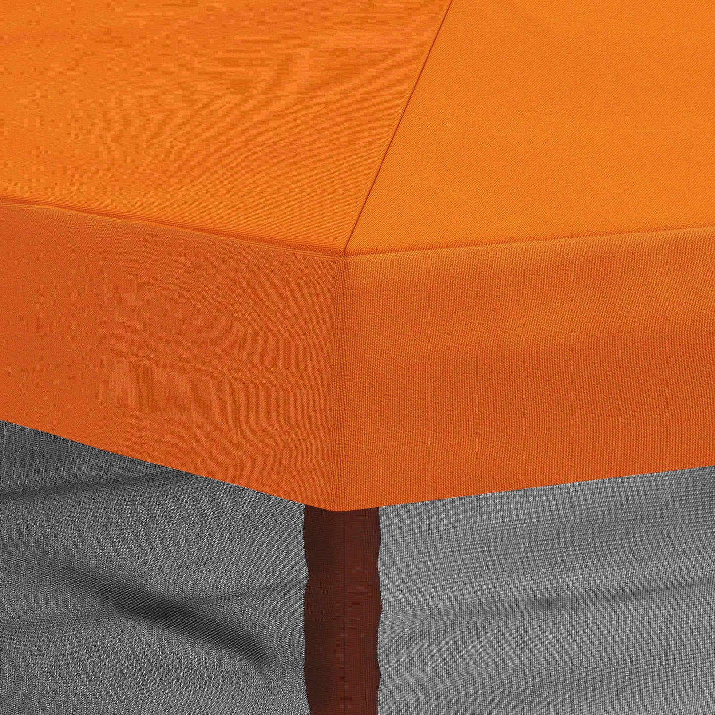 Gazebo Cover with Sidewalls 6 x 3 m Orange Polyester 190