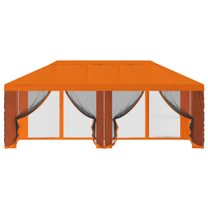 Gazebo Cover with Sidewalls 6 x 3 m Orange Polyester 190