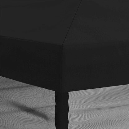 Gazebo Cover with Sidewalls 6 x 3 m Black Polyester 190