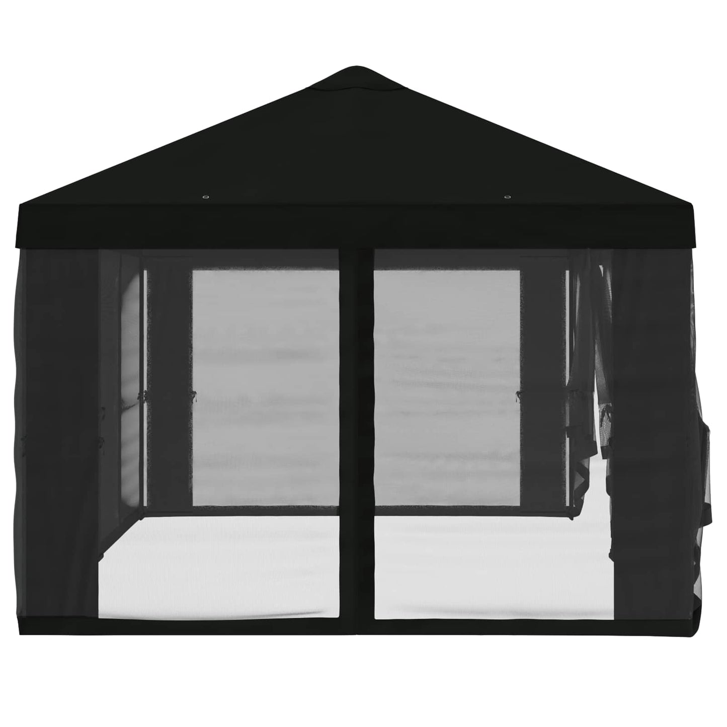 Gazebo Cover with Sidewalls 6 x 3 m Black Polyester 190