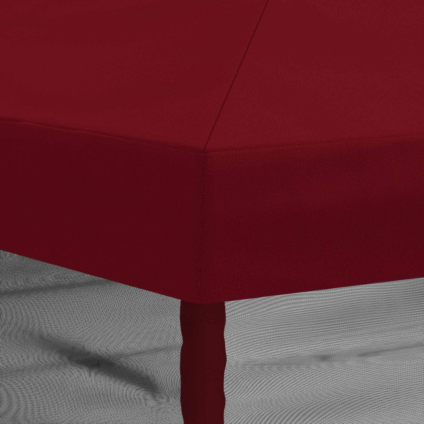 Gazebo Cover with Sidewalls 6 x 3 m Burgundy Polyester 190