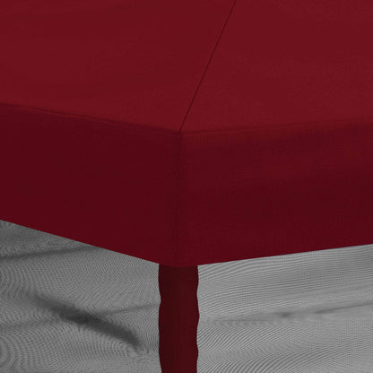 Gazebo Cover with Sidewalls 6 x 3 m Burgundy Polyester 190
