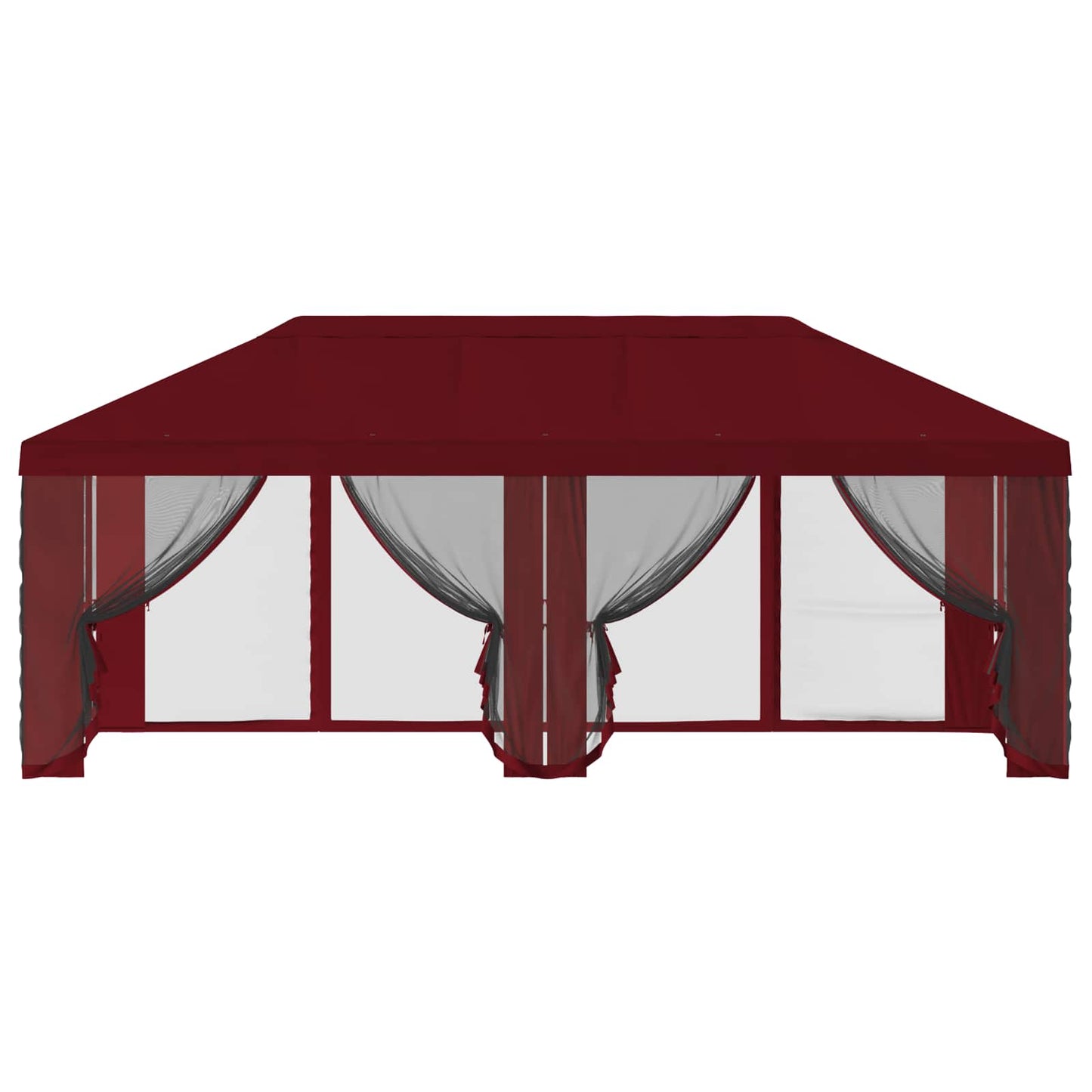 Gazebo Cover with Sidewalls 6 x 3 m Burgundy Polyester 190