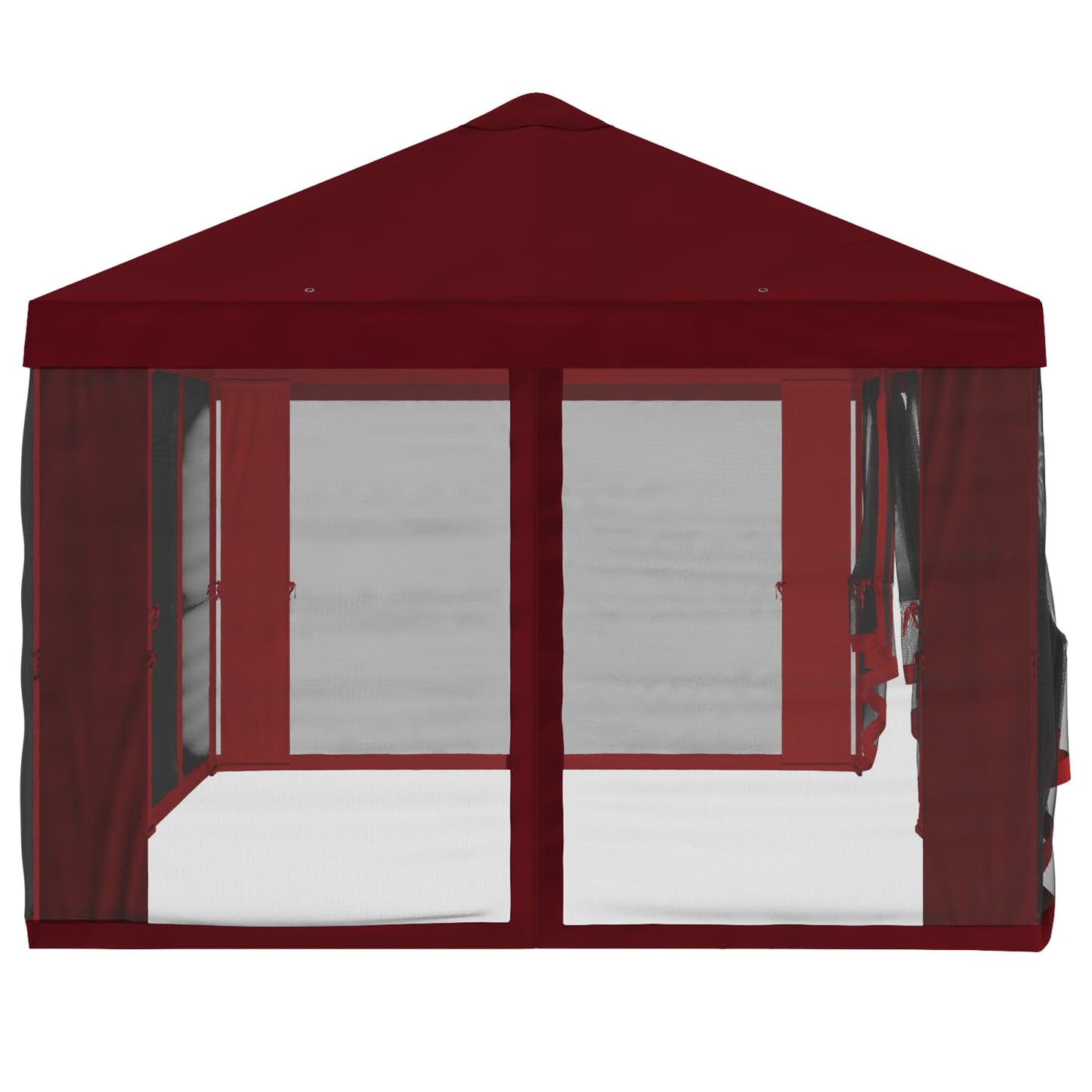 Gazebo Cover with Sidewalls 6 x 3 m Burgundy Polyester 190