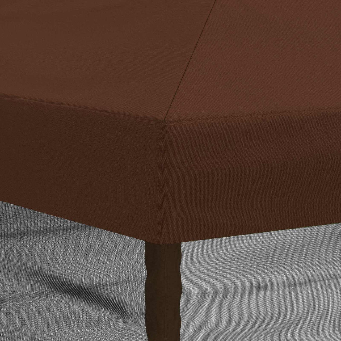 Gazebo Cover with Sidewalls 6 x 3 m Brown Polyester 190