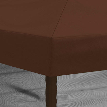 Gazebo Cover with Sidewalls 6 x 3 m Brown Polyester 190