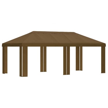 Gazebo Cover 6 x 3 m Taupe Polyester 190 gsm