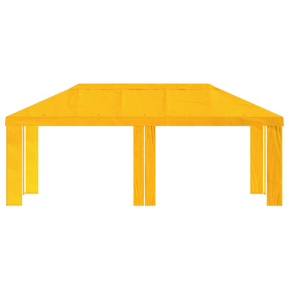 Gazebo Cover 6 x 3 m Yellow Polyester 190 gsm