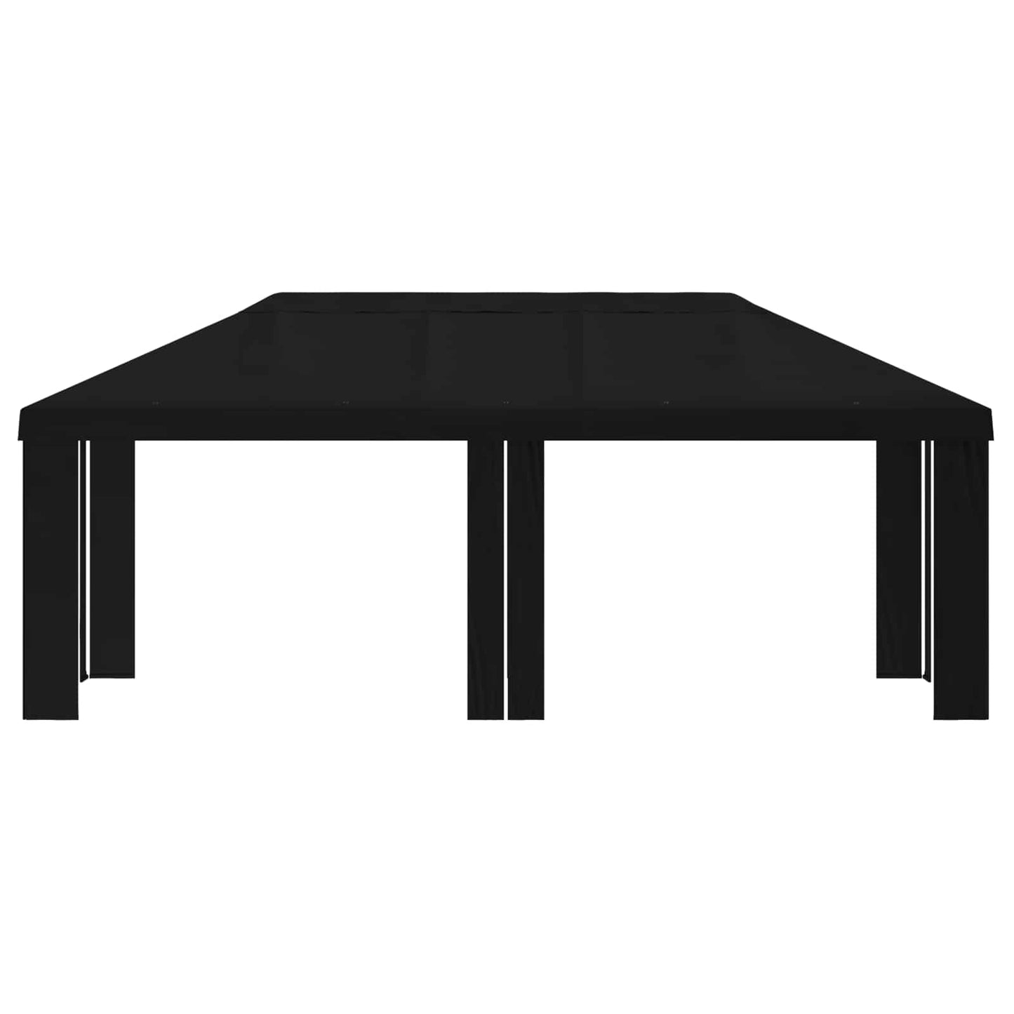 Gazebo Cover 6 x 3 m Black Polyester 190 gsm