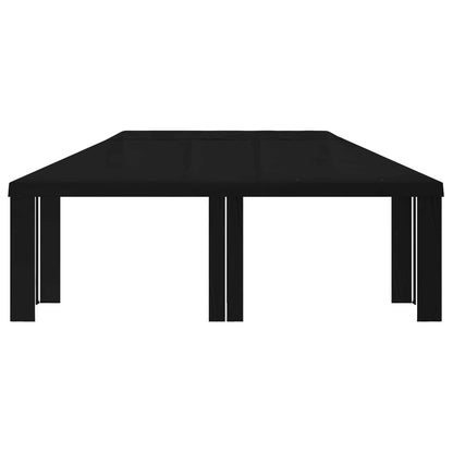 Gazebo Cover 6 x 3 m Black Polyester 190 gsm