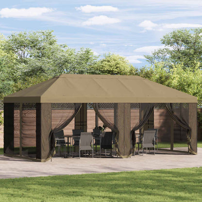 Gazebo Cover with Sidewalls Beige 600.5 x 300.5 cm Polyester