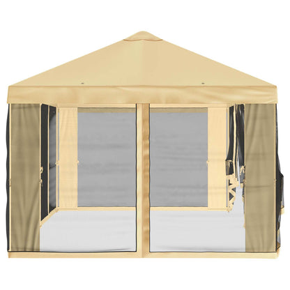 Gazebo Cover with Sidewalls Cream 600.5 x 300.5 cm Polyester